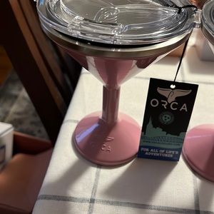 ORCA Chasertini Insulated Martini Style Sipping Cup with Lid - Stainless Steel